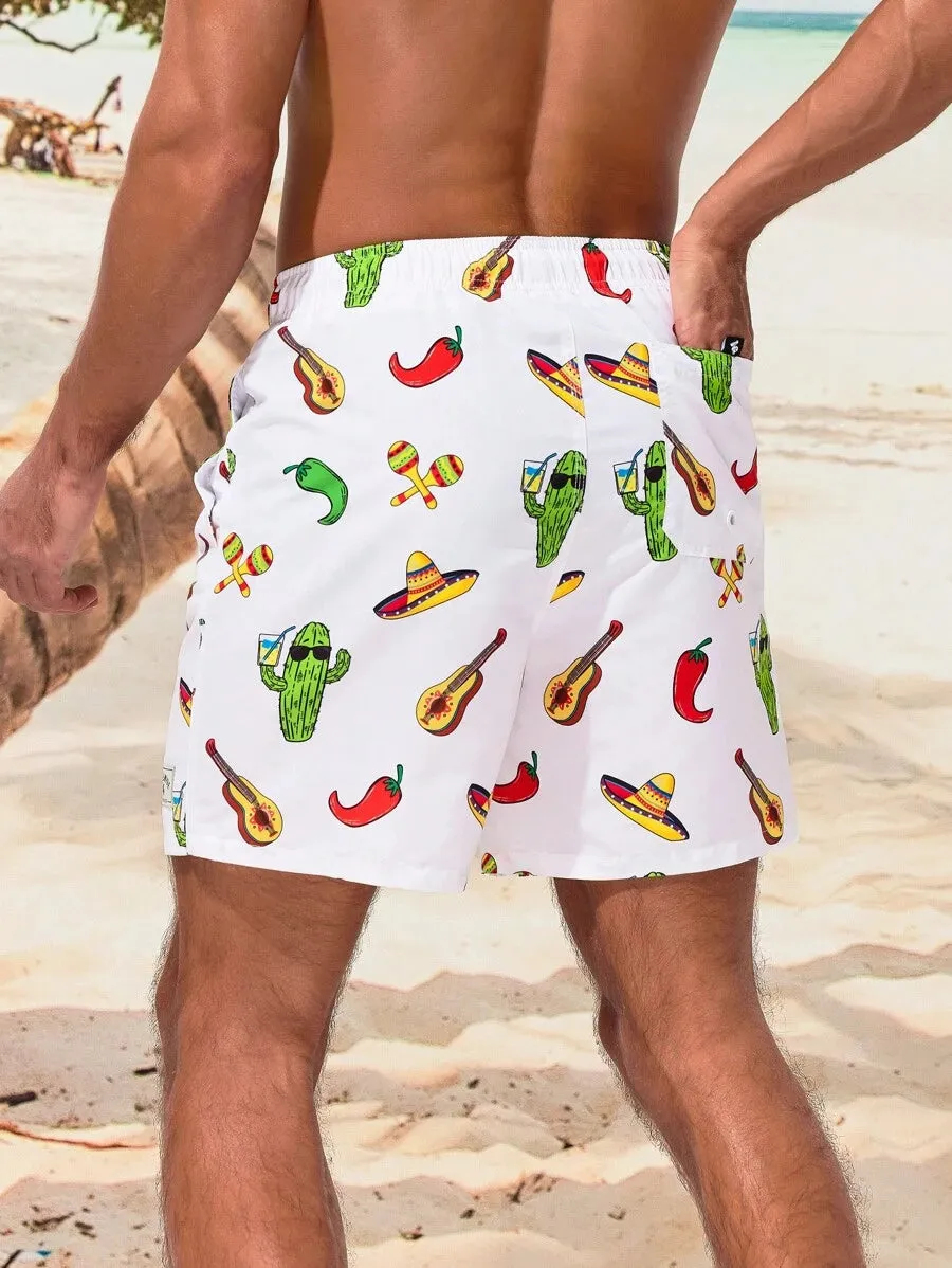 12430 1a-010 Pantalones Cortos De Playa 1 pza