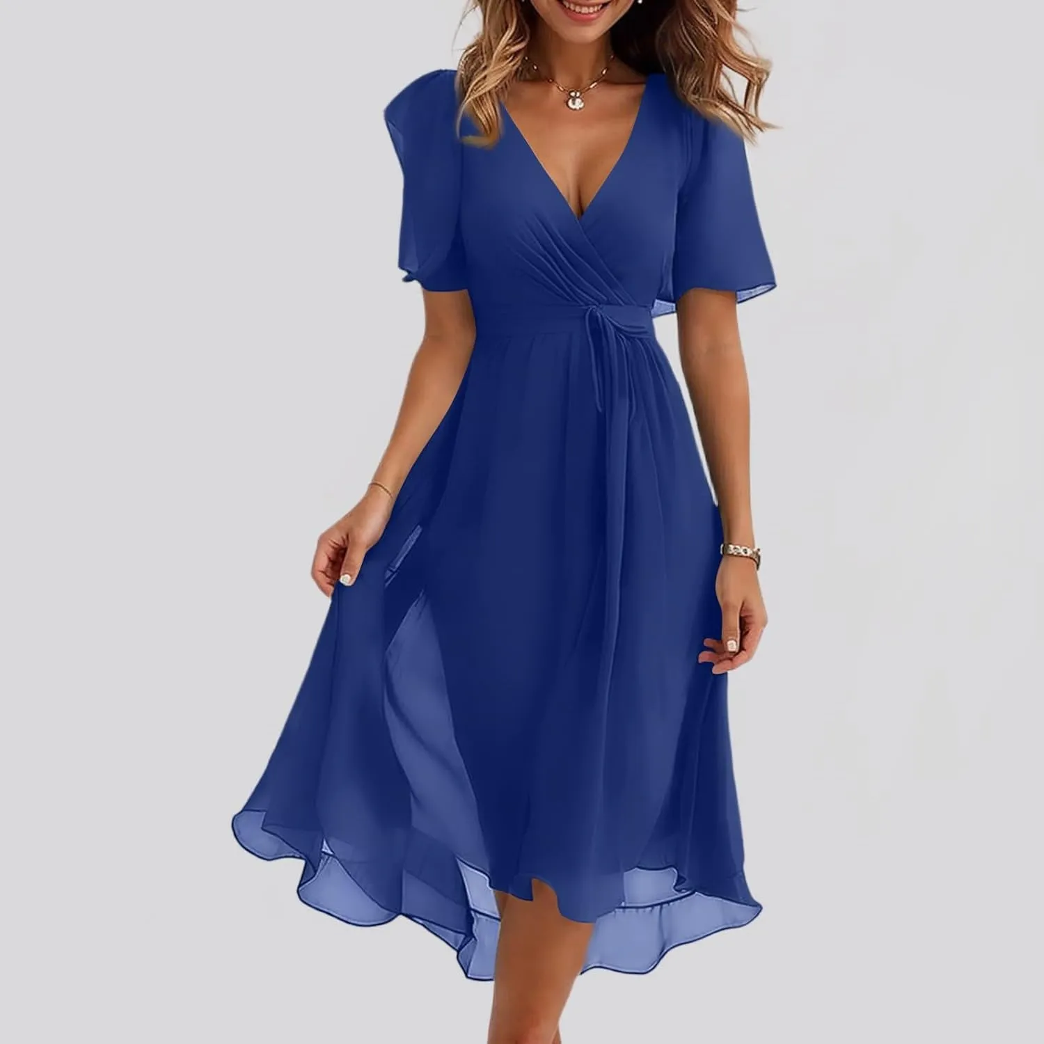 Boho Dress Resort Wear for Women 2025 Beach Dresses Wedding Guest Chiffon Garden Party Bridesmaid Dresses for Women