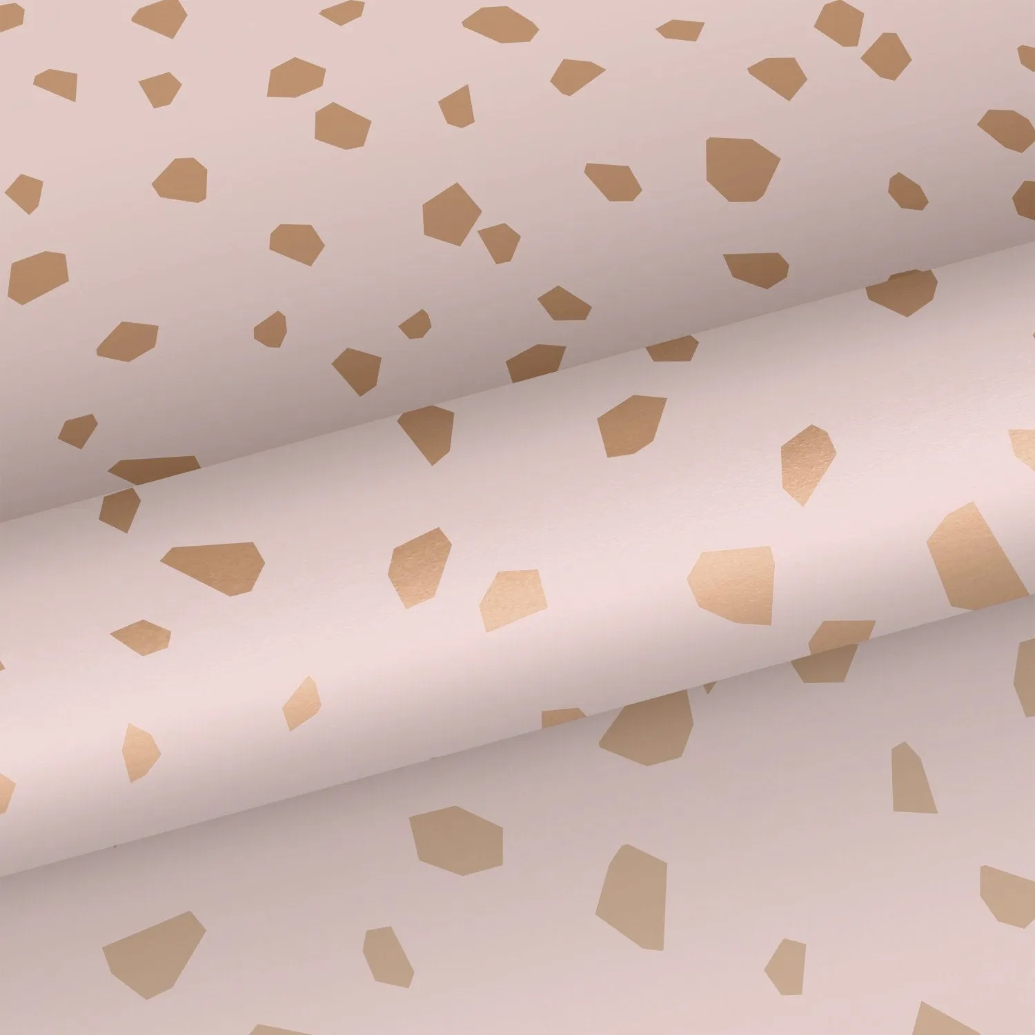 ESTAhome tapet terrazzo milt rosa och rosa guld