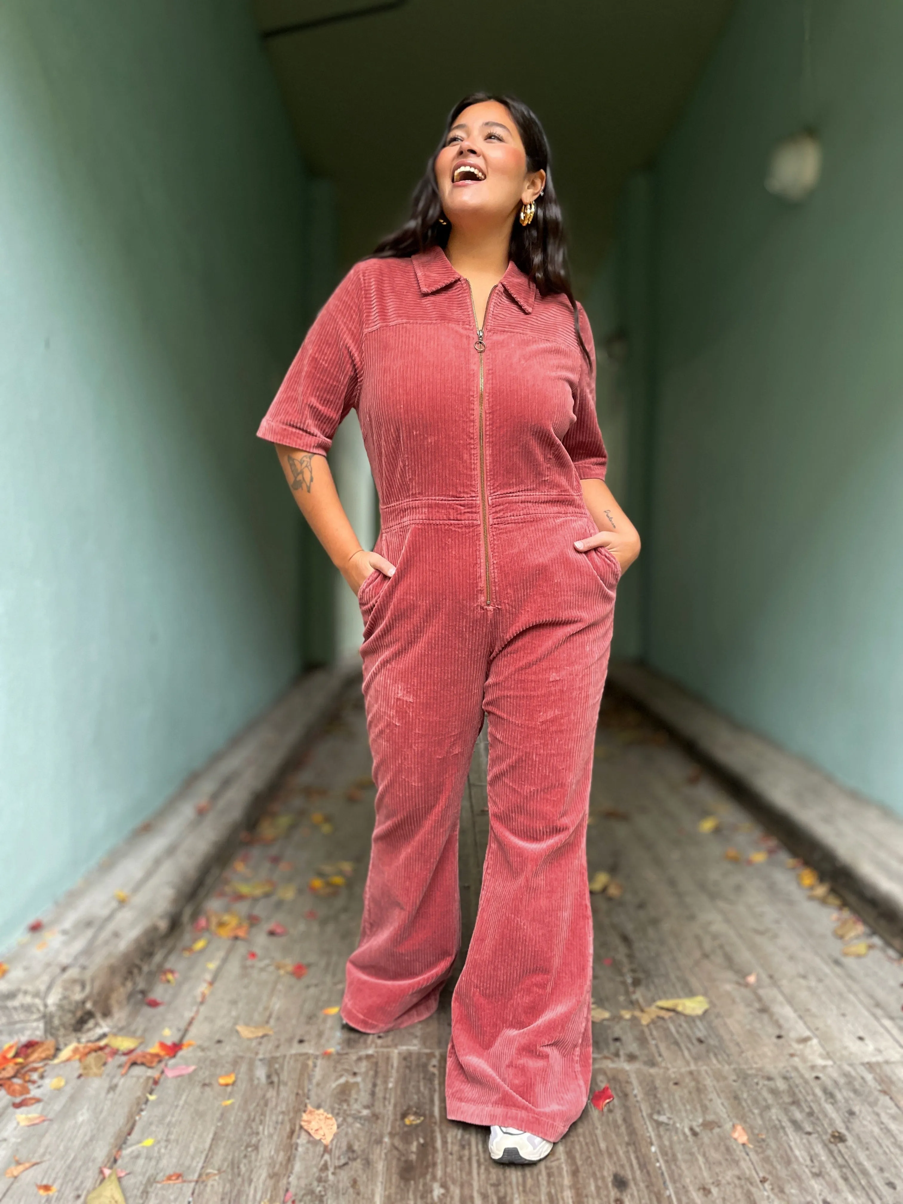 Garbo Flare Corduroy buksedress