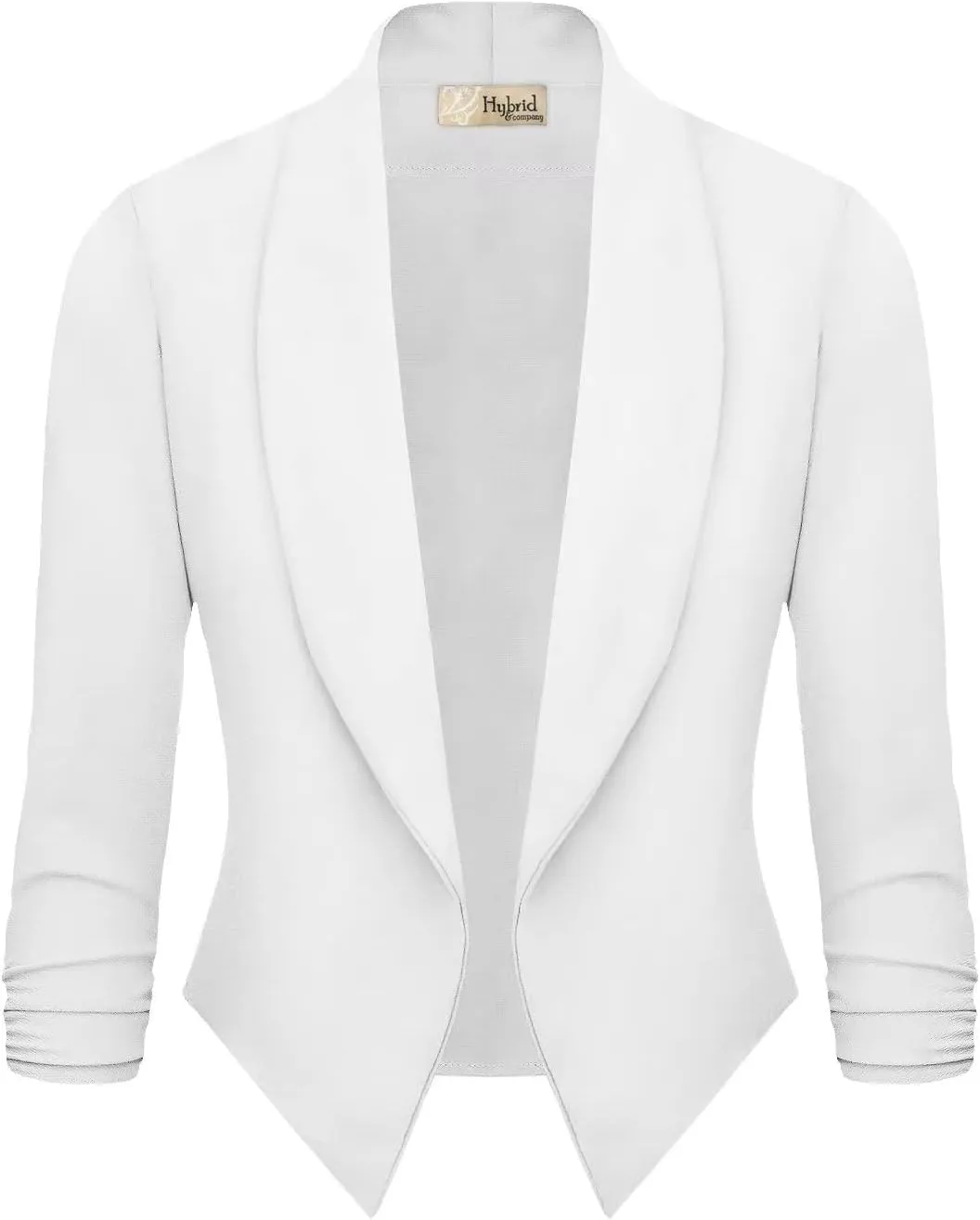 Hybrid & Company Versatile and Modern Women's Nylon Ponte De Roma Open Blazer Jacket