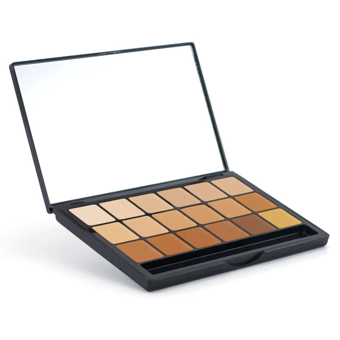 Paleta de 18 tonos de Bases Ultra HD GLAMOUR CREME - Graftobian