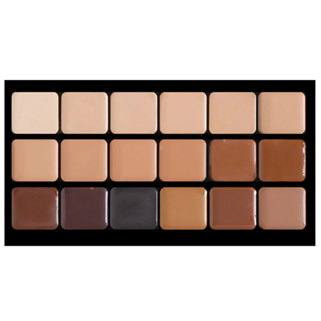 Paleta de 18 tonos de Bases Ultra HD GLAMOUR CREME - Graftobian