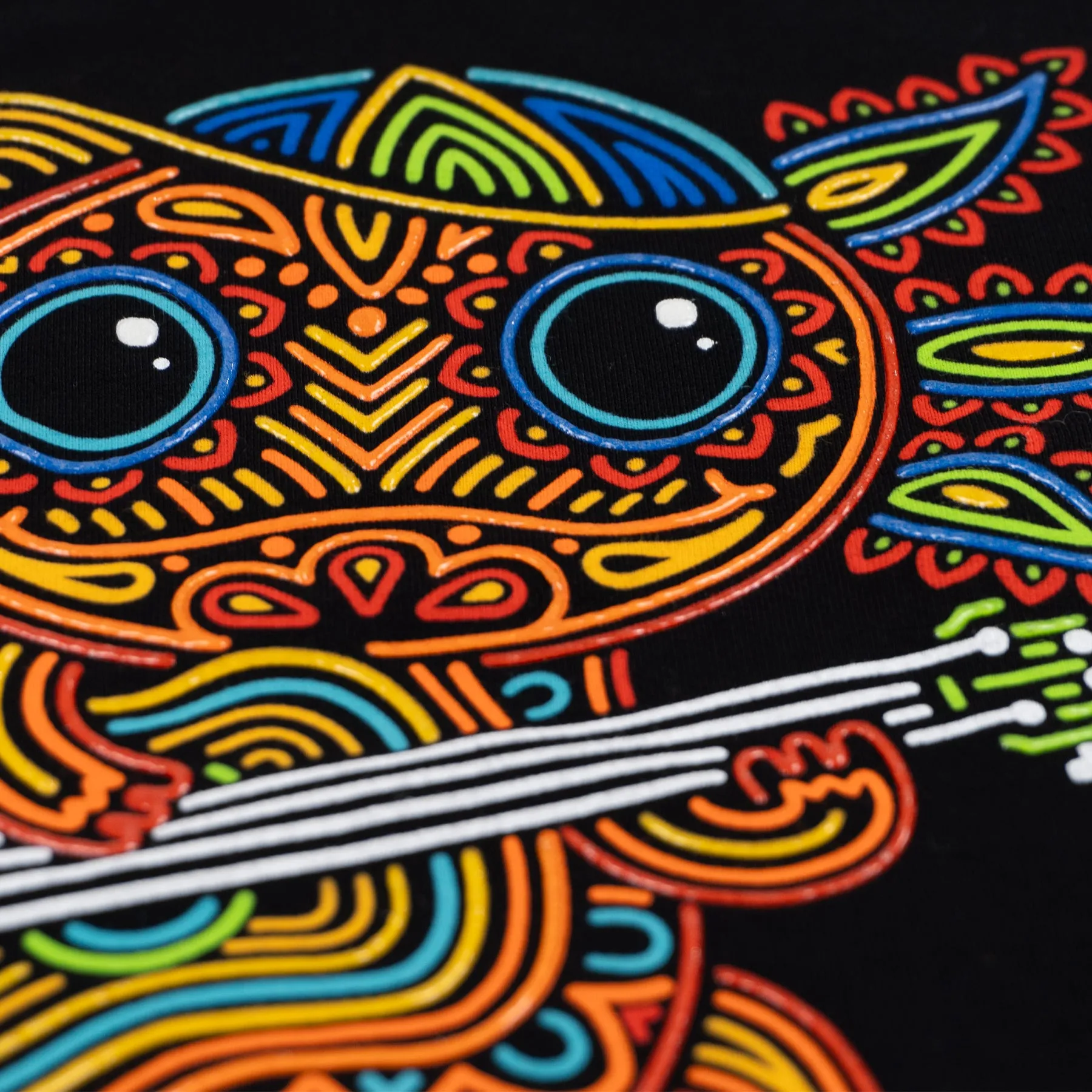 Playera estampada con aplicación de tinta gel HD transparente para niño - Modelo AJOLOCHIS