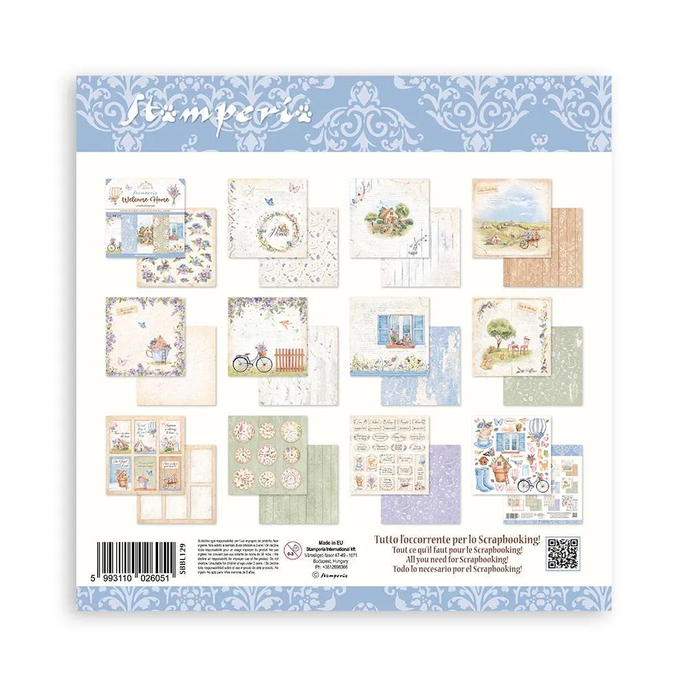 Set 10hj Scrap 30,5x30,5 Welcome Home Stampería