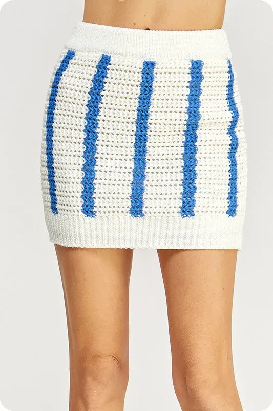 Set Falda/Chaleco Crochet Stripes Roxy
